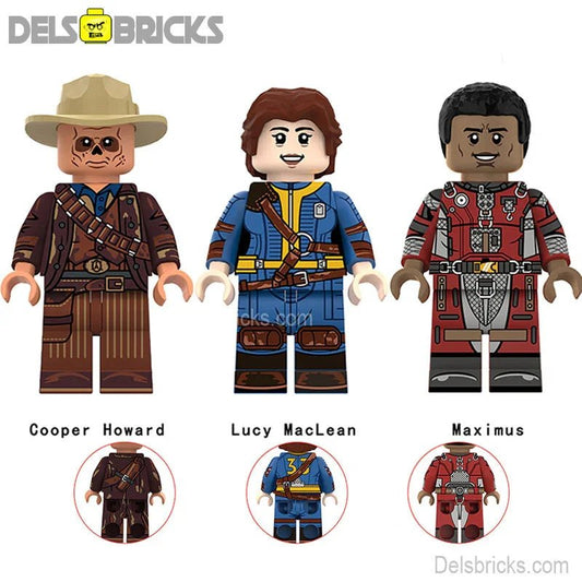 Fallout Lucy, Cooper, Maximus set of 3 Lego Minifigures Custom Toys - DelsBricks MinifiguresMinifiguresDelsBricks MinifiguresDelsbricks