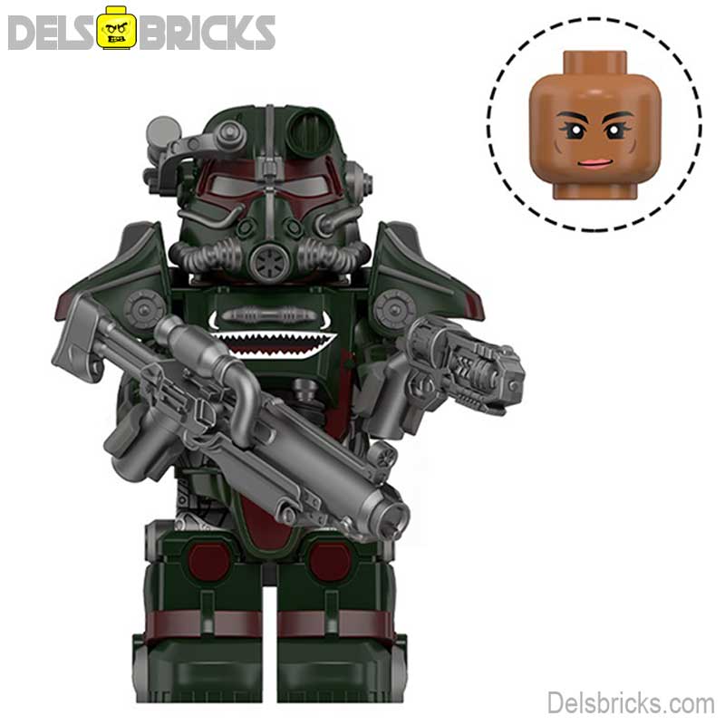Fallout T - 45 Power Armor Lego Minifigures Custom video Game Toys Set 5 - 6 - DelsBricks MinifiguresMinifiguresDelsBricks MinifiguresDelsbricks