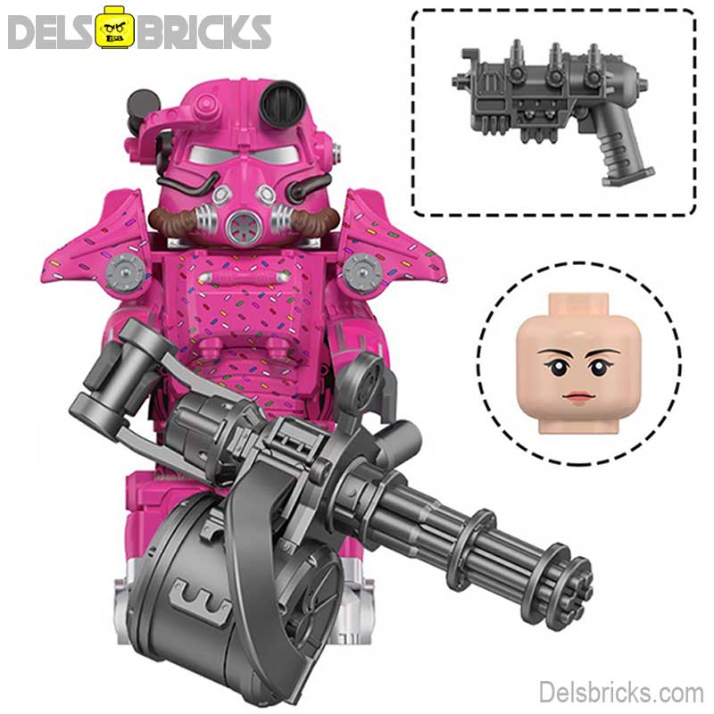 Fallout T - 45 Power Armor Lego Minifigures Custom video Game Toys Set 5 - 7 - DelsBricks MinifiguresMinifiguresDelsBricks MinifiguresDelsbricks