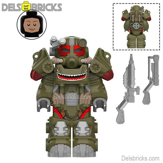 Fallout T60 Power Armor Lego Minifigures Custom video Game Toys 2 - 4 - DelsBricks MinifiguresMinifiguresDelsBricks MinifiguresDelsbricks