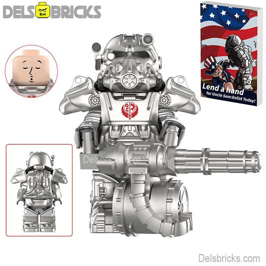 Fallout T60 Power Armor Lego Minifigures Custom video Game Toys Set1 - 1 - DelsBricks MinifiguresMinifiguresDelsBricks MinifiguresDelsbricks