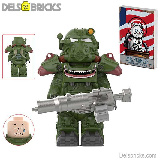 Fallout T60 Power Armor Lego Minifigures Custom video Game Toys Set1 - 6 - DelsBricks MinifiguresMinifiguresDelsBricks MinifiguresDelsbricks