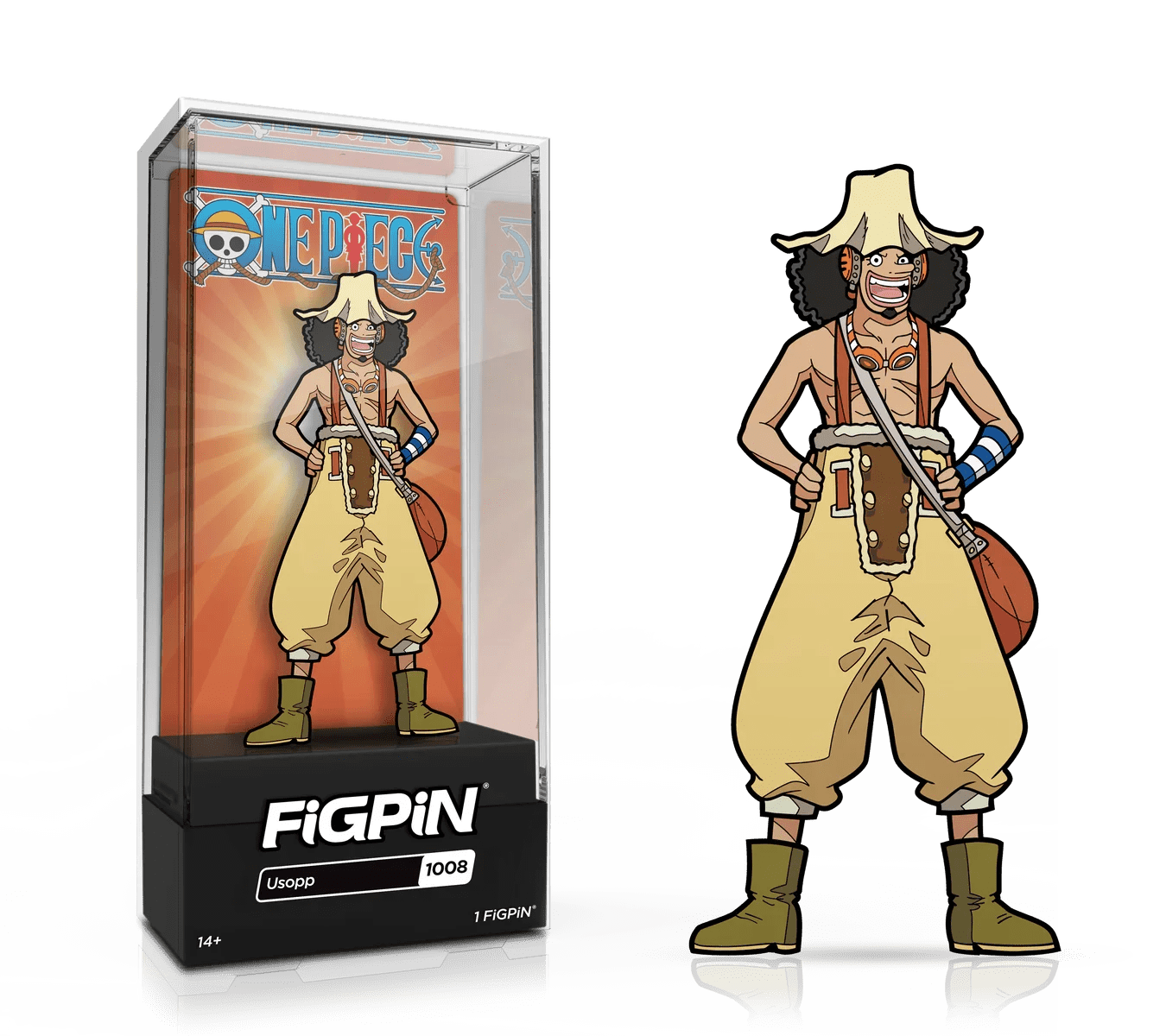 FiGPiN: One Piece - Usopp (1008) (Mighty Hobby Exclusive) - DelsBricks MinifiguresEnamel PinDelsBricks MinifiguresTHE MIGHTY HOBBY SHOP