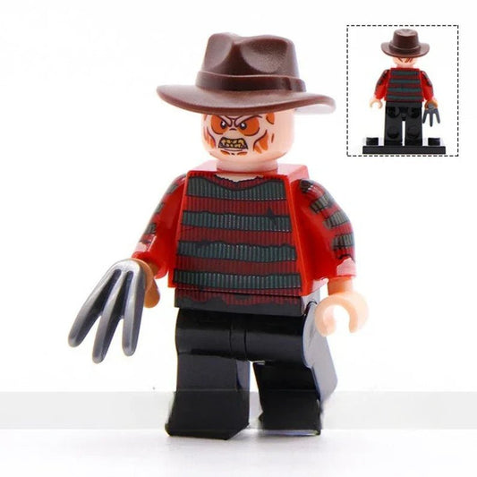 Freddy Krueger Nightmare on Elm Street Lego Minifigures Custom Horror Toys - DelsBricks MinifiguresLego Horror MinifiguresDelsBricks MinifiguresDelsbricks.com