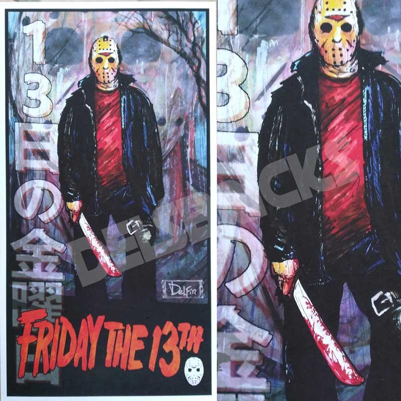 Friday The 13th Jason Voorhees Art Print - DelsBricks MinifiguresArt Poster PrintDelsBricks MinifiguresDelsbricks.com