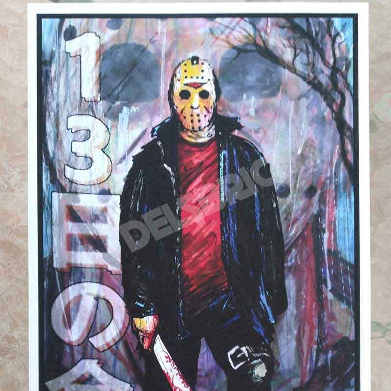 Friday The 13th Jason Voorhees Art Print - DelsBricks MinifiguresArt Poster PrintDelsBricks MinifiguresDelsbricks.com