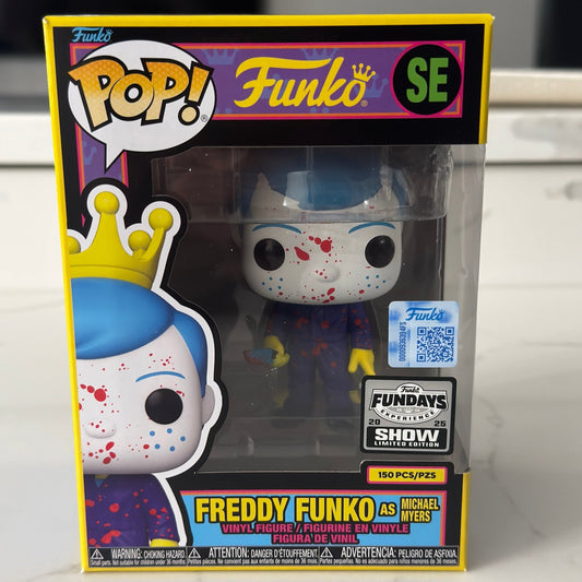 Funko Fundays Experience 2025: Pop! Originals HORROR Halloween Freddy Funko as Michael Myers (Blacklight) LE150 - DelsBricks Toys & CollectiblesDelsBricks Toys & CollectiblesRalphie's Funhouse