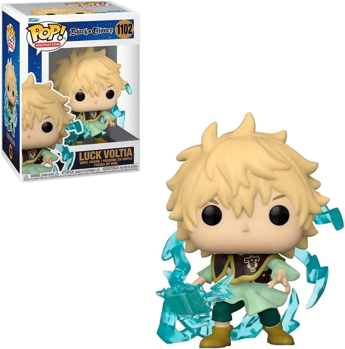 Funko Pop Black Clover Luck Voltia 1102 - AAA Anime Exclusive Figure - DelsBricks Toys & CollectiblesFiguresDelsBricks Toys & CollectiblesSuper Anime Store