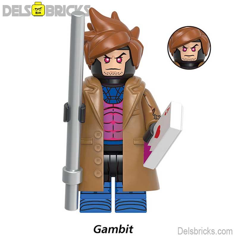 Gambit From X - Men '97 Lego Minifigures custom toys NEW - DelsBricks MinifiguresMinifiguresDelsBricks MinifiguresDelsbricks