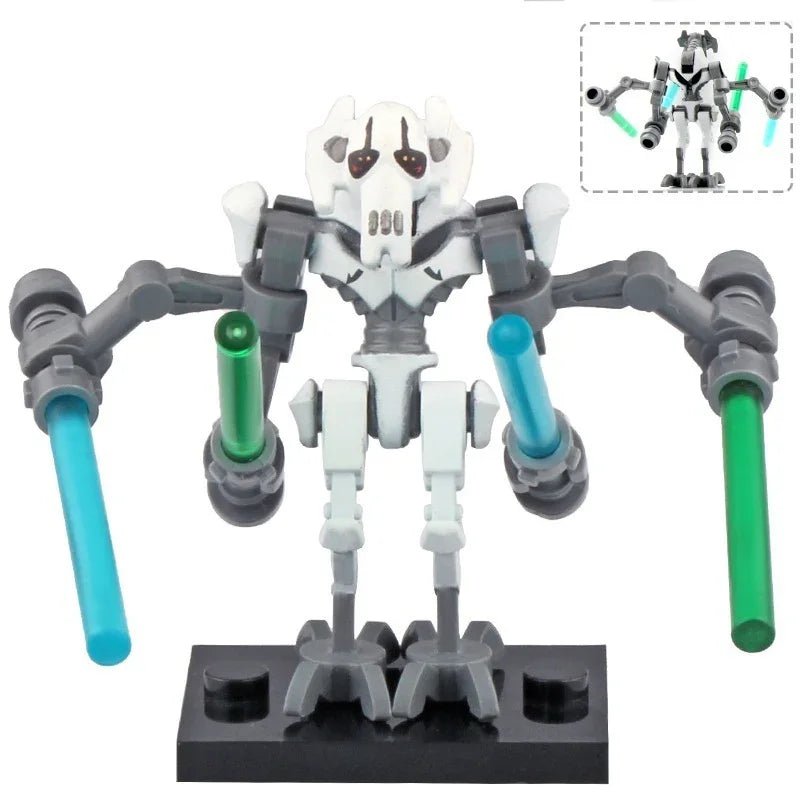 General Grievous (Gray) Lego Star wars Minifigures custom Toys 2 - DelsBricks MinifiguresLego Star Wars MinifiguresDelsBricks MinifiguresDelsbricks.com