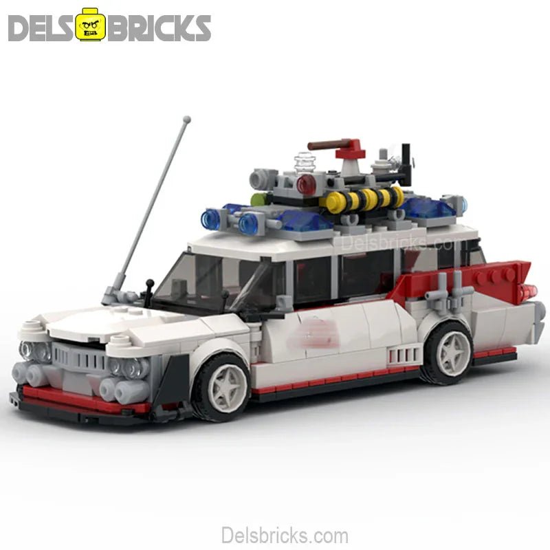 Ghostbusters Ectomobile Ecto - 1 Custom Lego Cars Minifigures Building Block Toys - DelsBricks MinifiguresMinifiguresDelsBricks MinifiguresDelsbricks
