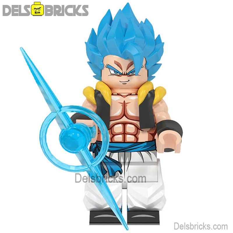 Lego Minifigures Dragon Ball Z Gogeta blue anime toys manga series