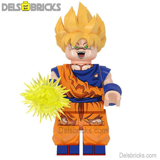 Goku Dragon Ball Z lego Minifigures Custom Anime Toys - DelsBricks MinifiguresMinifiguresDelsBricks MinifiguresDelsbricks