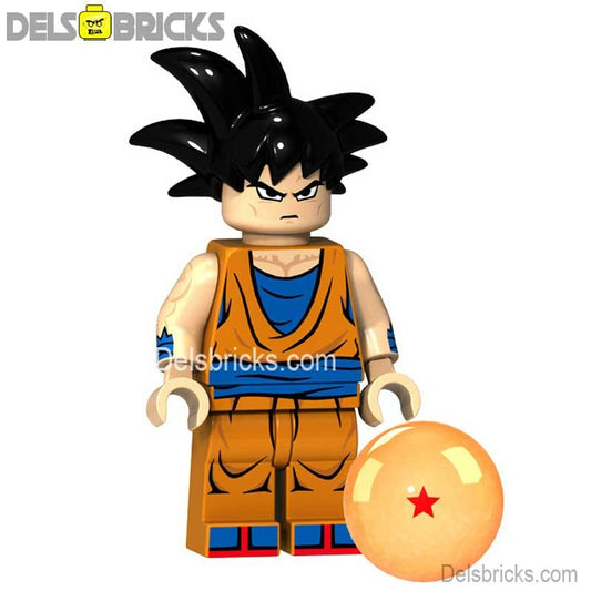 Goku Dragon Ball Z Super Lego Minifigures Custom Anime Toys - DelsBricks MinifiguresMinifiguresDelsBricks MinifiguresDelsbricks