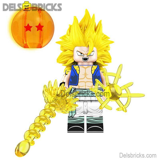 Gotenks Dragon Ball Z Lego Minifigures Anime Custom Toys 2 - DelsBricks MinifiguresMinifiguresDelsBricks MinifiguresDelsbricks