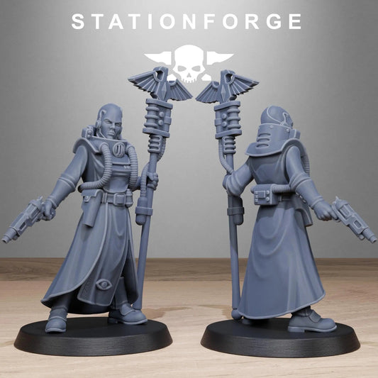 GrimCorp Seers by Station Forge 28/32mm Heroic Scale Miniature, 32mm tall, 10 Units - DelsBricks Toys & CollectiblesResin Printed MiniatureDelsBricks Toys & CollectiblesMega Diamonds & Schwartzreiter Mini Forge