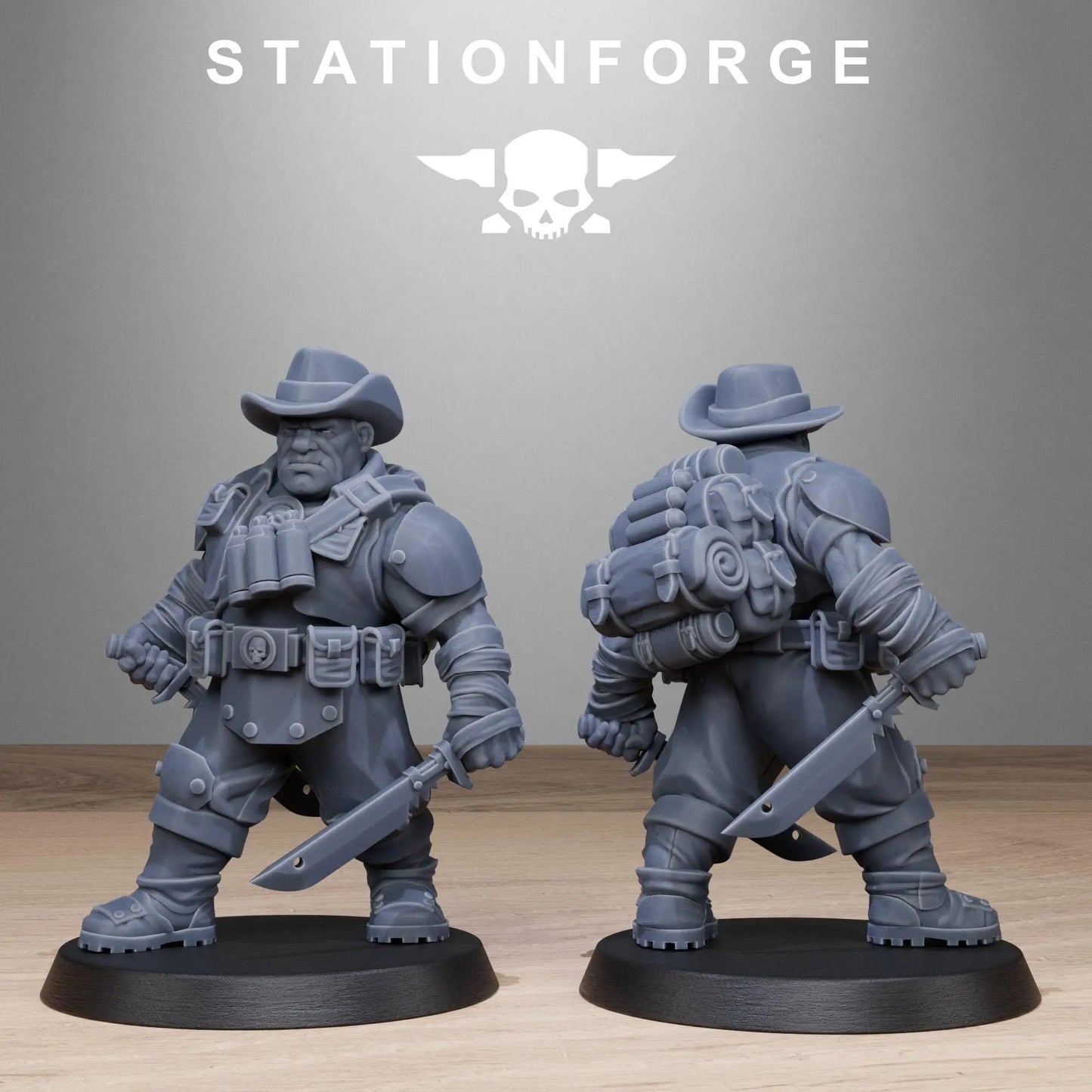 Grimguard Jungle Fighter Mutants by Station Forge 28mm Heroic Scale Miniature, 45mm tall, 10 Units, Proxy, Grimdark, Sci - Fi, OPR, Guard - DelsBricks Toys & CollectiblesResin Printed MiniatureDelsBricks Toys & CollectiblesMega Diamonds & Schwartzreiter Mini Forge