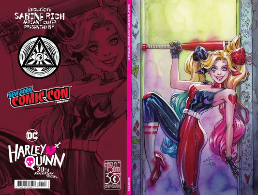 Harley Quinn 30Th Anniversary Special 1 Unknown Comics Sabine Rich Exclusive Nycc 2022 Foil Virgin Var - DelsBricks Toys & CollectiblesComic BooksDelsBricks Toys & CollectiblesUnknown Comic Books