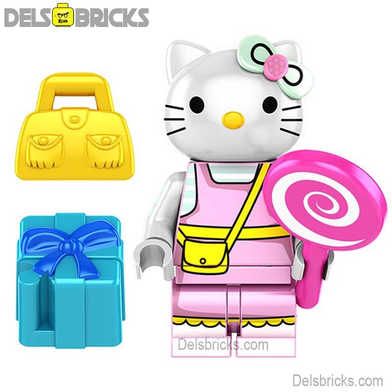 Hello Kitty Lego Minifigures Custom Toys - DelsBricks MinifiguresMinifiguresDelsBricks MinifiguresDelsbricks