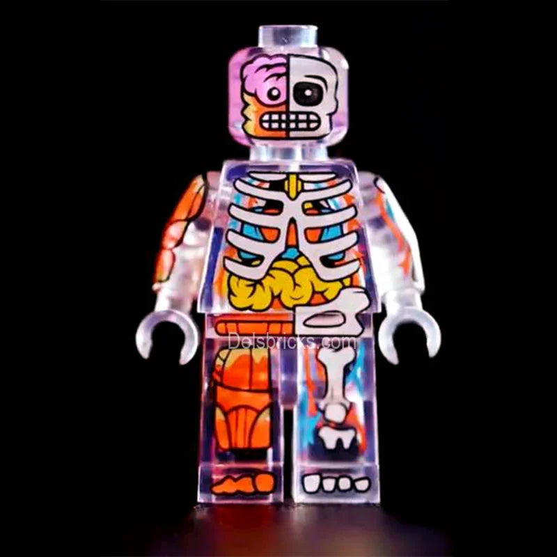 Human Body Transparent Visible Anatomy Man Lego Minifigures custom toys - DelsBricks Minifigures