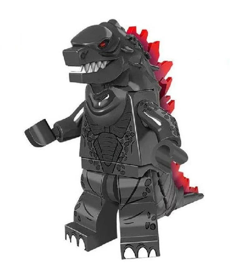 Godzilla Gray Kaiju Lego Minifigures Custom Toys - DelsBricks Minifigures