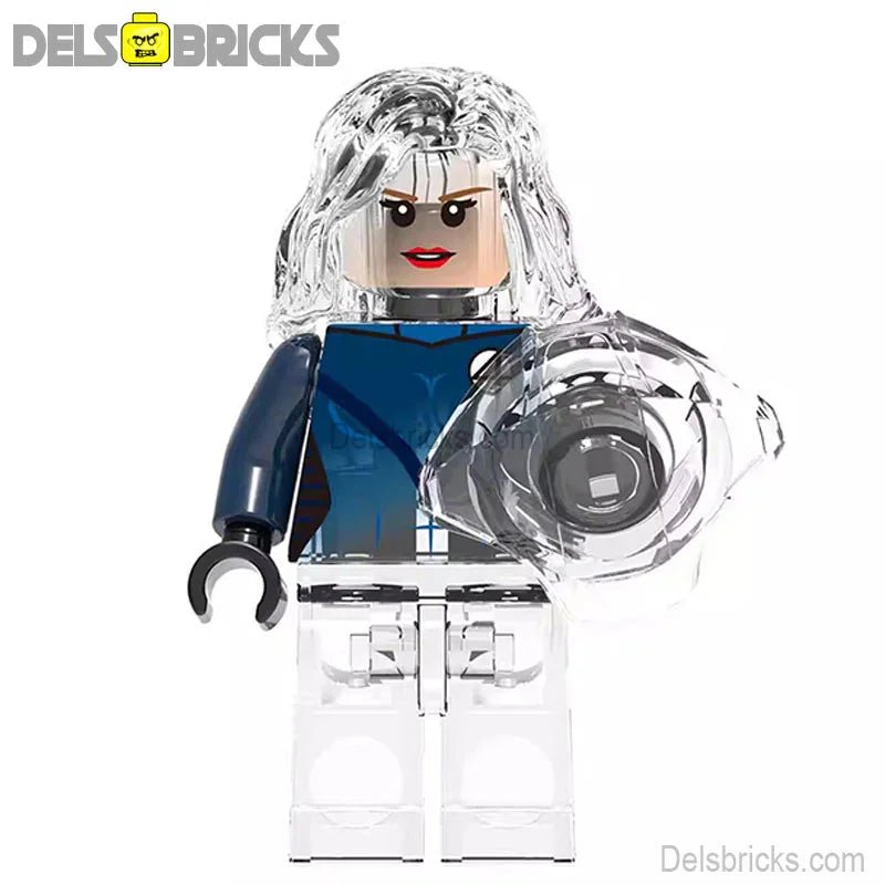 Invisible Woman from Fantastic Four Lego Minifigures Custom Toys - DelsBricks MinifiguresMinifiguresDelsBricks MinifiguresDelsbricks