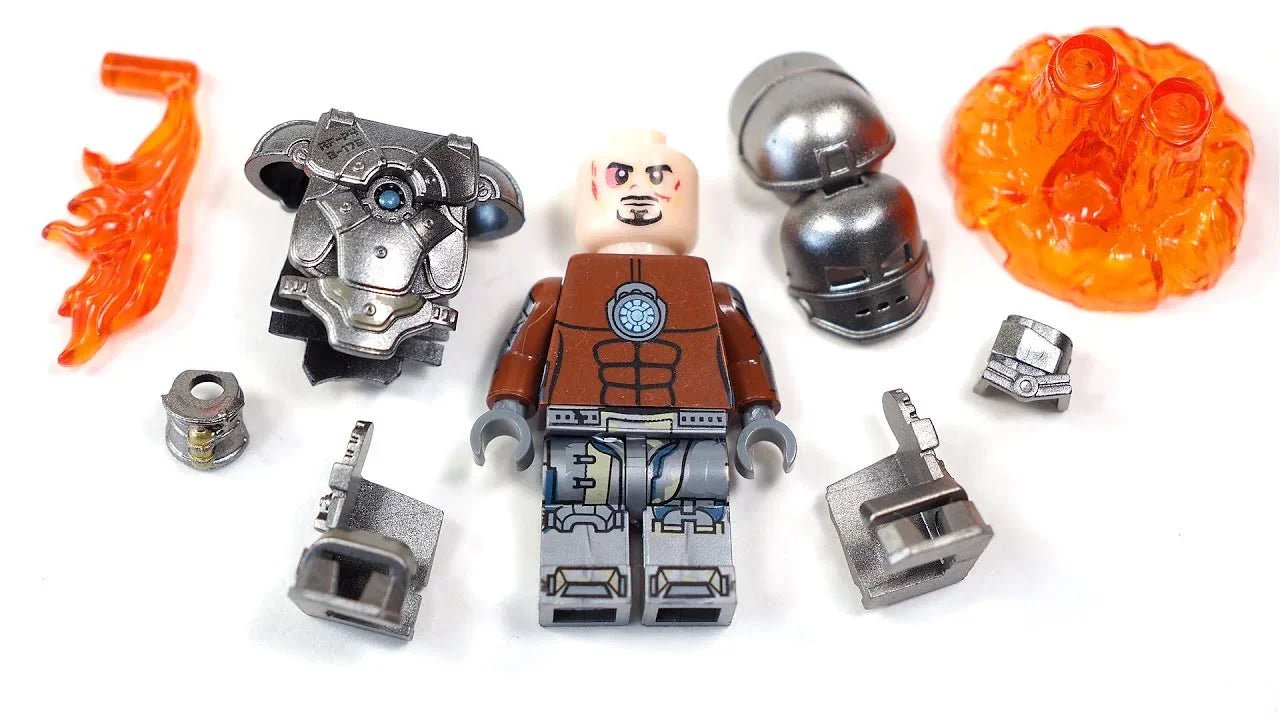Iron Man Mark 1 First Ironman Suit lego Minifigures Custom Toys 1 - DelsBricks MinifiguresMinifiguresDelsBricks MinifiguresDelsbricks