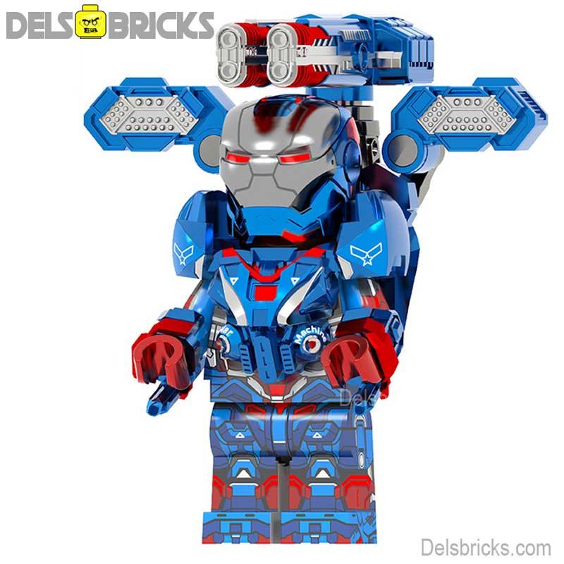 Iron Patriot James Rhodes Endgame Lego Minifigures Custom Toys 2 - DelsBricks MinifiguresMinifiguresDelsBricks MinifiguresDelsbricks