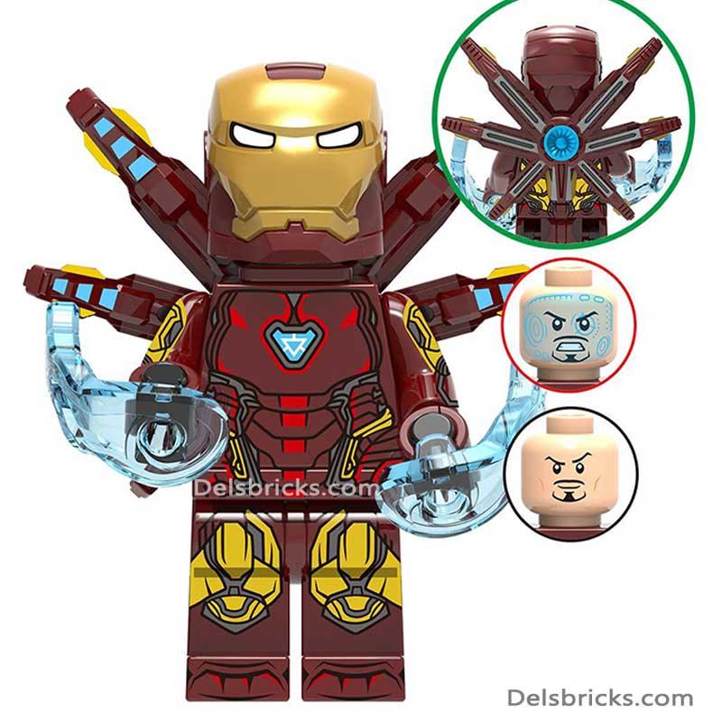Ironman Mark 85 Tony Stark Avengers Lego Minifigures Custom toys 6 - DelsBricks MinifiguresMinifiguresDelsBricks MinifiguresDelsbricks