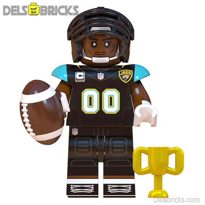 Jacksonville Jaguars NFL Football Teams Lego Minifigures Custom Toys - DelsBricks MinifiguresMinifiguresDelsBricks MinifiguresDelsbricks