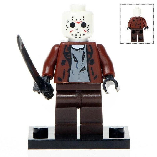 Jason Voorhees Friday The 13th Classic Version Lego Minifigures Custom Horror Toys 3 - DelsBricks MinifiguresLego Horror MinifiguresDelsBricks MinifiguresDelsbricks.com