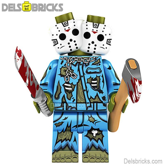 Jason Voorhees Friday The 13th - Lego Minifigures Custom Horror Toys 6 - DelsBricks MinifiguresLego Horror MinifiguresDelsBricks MinifiguresDelsbricks.com