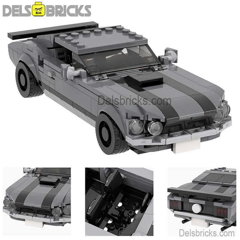 John Wick's Classic Mustang Toy car Lego Minifigures Custom Building Block Toys - DelsBricks MinifiguresMinifiguresDelsBricks MinifiguresDelsbricks