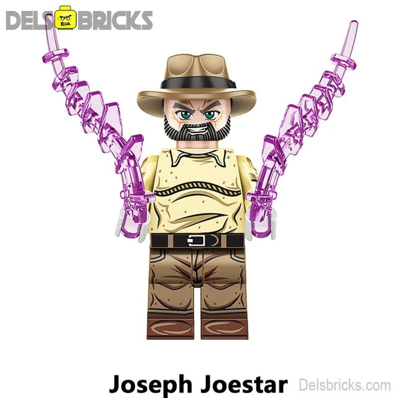 Joseph Joestar Jojo's Bizarre Adventure Anime Lego Minifigures custom toys - DelsBricks MinifiguresMinifiguresDelsBricks MinifiguresDelsbricks