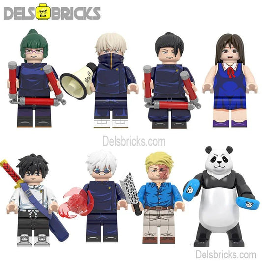 Jujutsu kaisen set of 8 Lego Anime Minifigures Custom Toys 2 - DelsBricks MinifiguresMinifiguresDelsBricks MinifiguresDelsbricks
