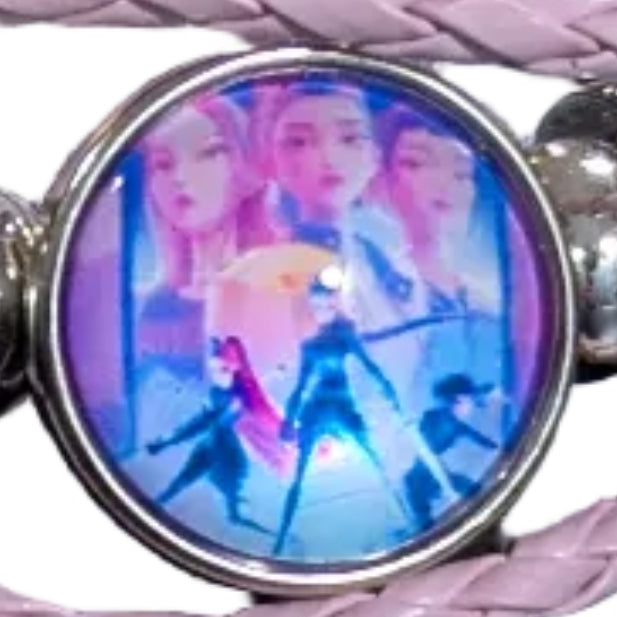 K - POP DEMON HUNTERS Leather Charm Bracelet – Fangirl Edition - DelsBricks Toys & CollectiblesDelsBricks Toys & CollectiblesRalphie's Funhouse