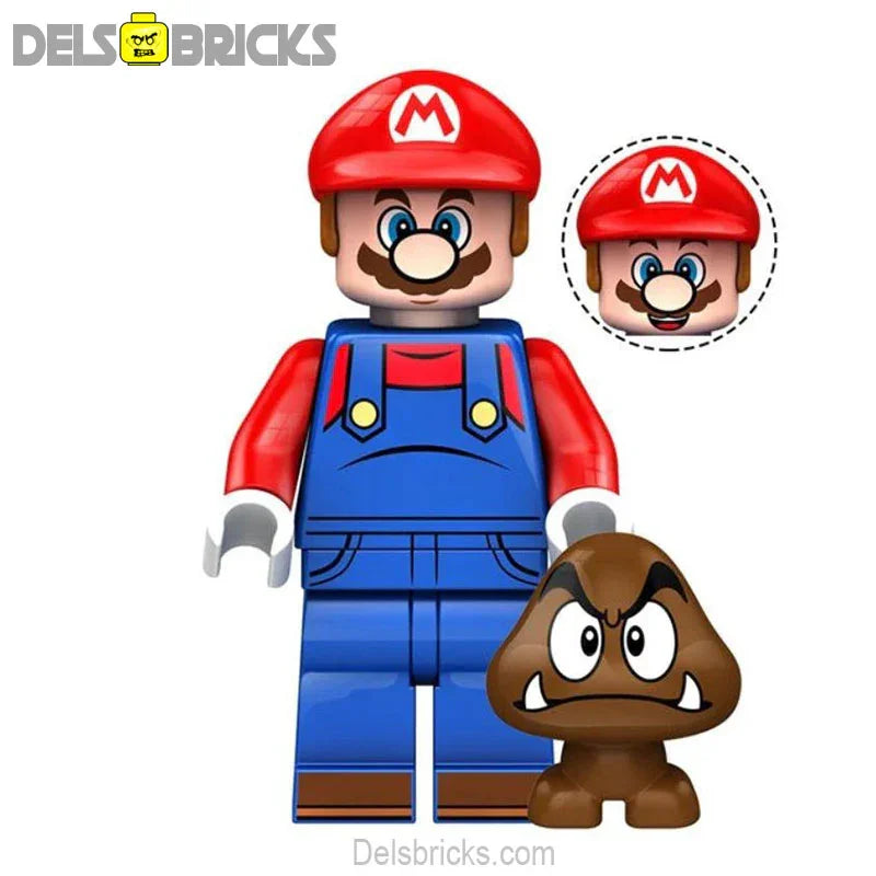 Mario Brothers from Super Mario Lego Minifigures - DelsBricks Minifigures