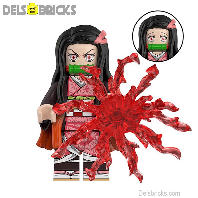 kamado nezuko Demon Slayer Anime Lego Minifigures Custom Toys 2 - DelsBricks MinifiguresMinifiguresDelsBricks MinifiguresDelsbricks