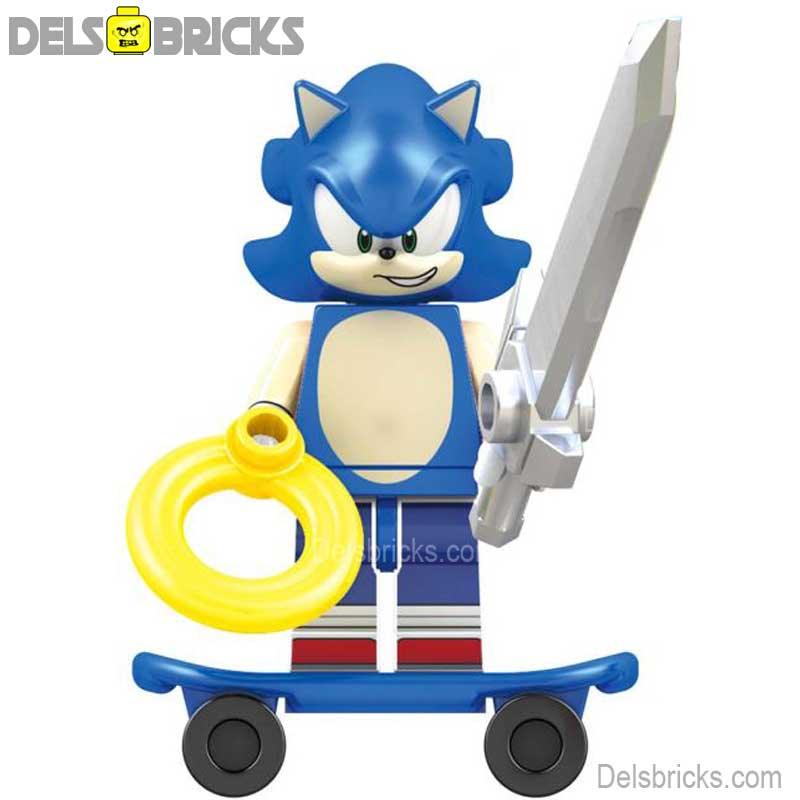 Sonic The Hedgehog Lego Minifigures Custom toys - DelsBricks Minifigures