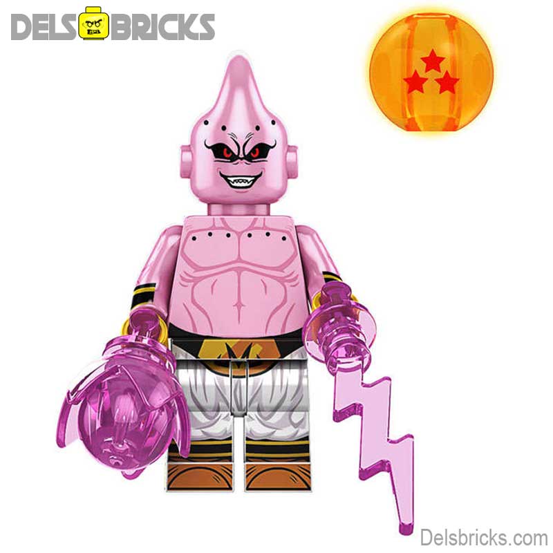 Lego Minifigures Dragon Ball Z Majin Buu Mini Figure Manga Anime Toys –  DelsBricks Minifigures