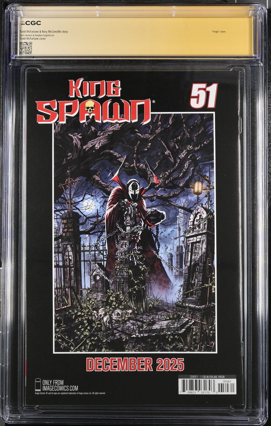 King Spawn 50 1:100 Variant | McFarlane Signed | CGC 9.8 | Custom Label - DelsBricks Toys & CollectiblesCollectibles:Comic Books & Memorabilia:Comics:Comics & Graphic NovelsDelsBricks Toys & Collectibles412 Comics