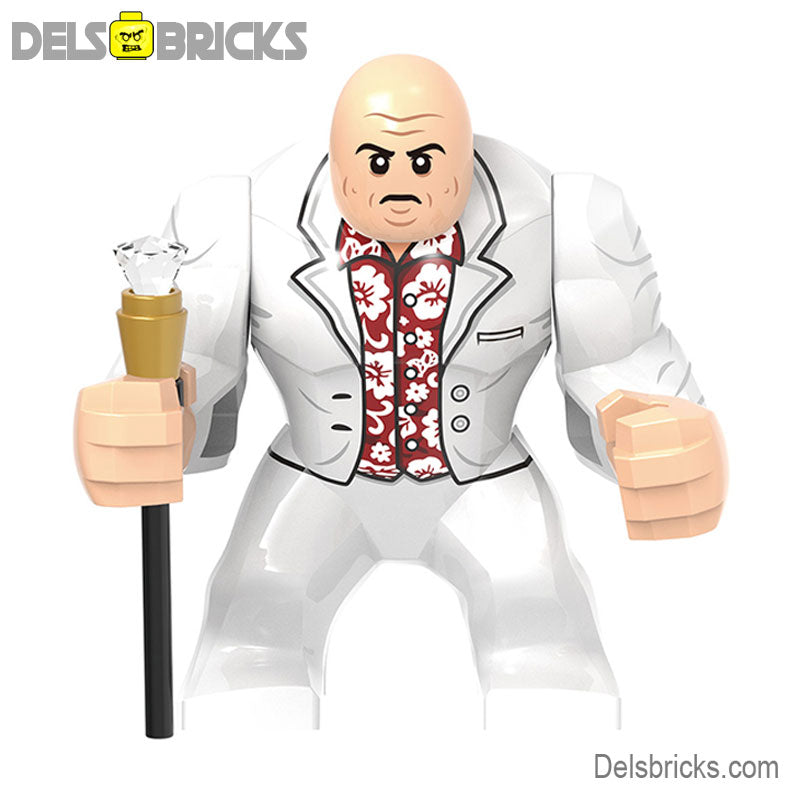 Lego Minifigures Spider-Man Kingpin Wilson Fisk Marvel comics mini toys –  DelsBricks Minifigures