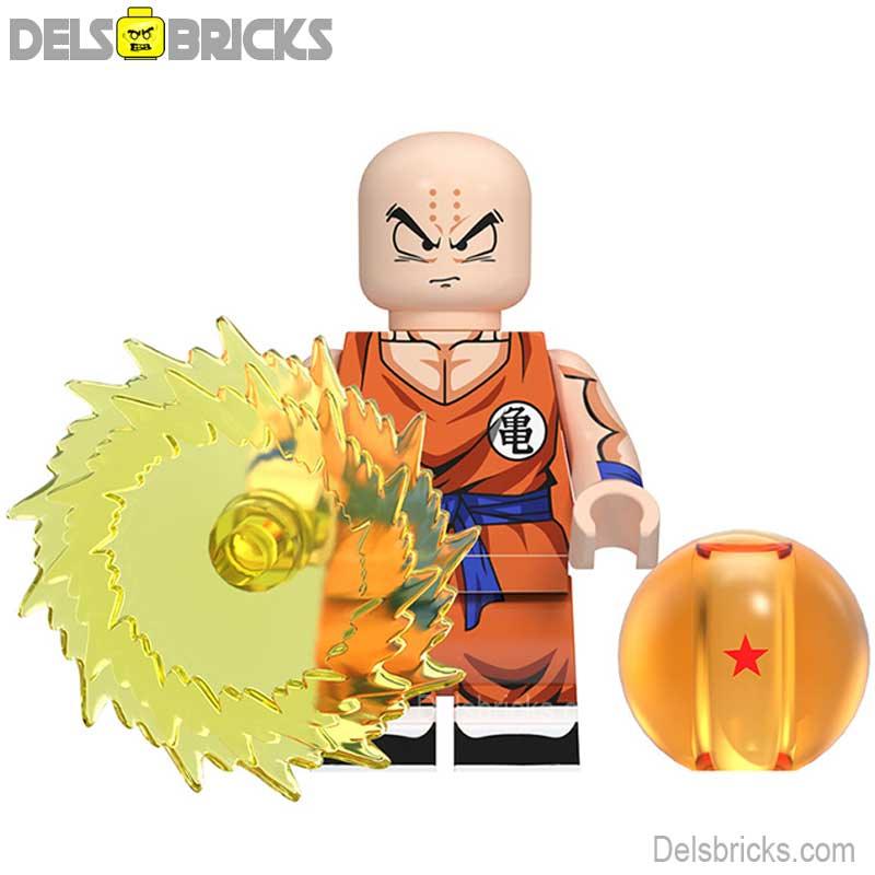 Krillin Dragon Ball Z Super Lego Minifigures Anime Custom Toys NEW - DelsBricks MinifiguresMinifiguresDelsBricks MinifiguresDelsbricks