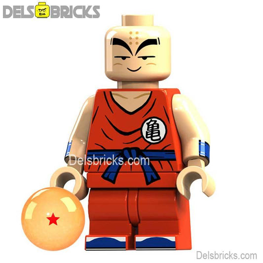 Krillin Dragon Ball Z Super Lego Minifigures Custom Anime Toys - DelsBricks MinifiguresMinifiguresDelsBricks MinifiguresDelsbricks