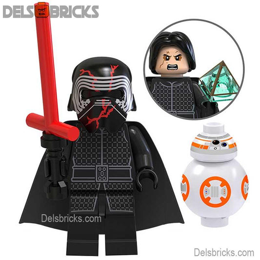 Kylo Ren & BB - 8 Droid Lego Star Wars Minifigures Custom Toys - DelsBricks MinifiguresLego Star Wars MinifiguresDelsBricks MinifiguresDelsbricks.com