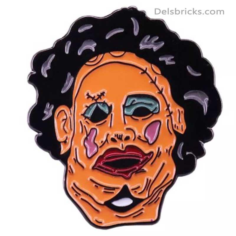 Leatherface Texas Chainsaw massacre Enamel Pins Near Me - DelsBricks MinifiguresEnamel Pins Copper Lapel fashion PinsDelsBricks MinifiguresDelsbricks.com