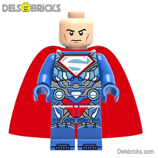 Lex Luther in Superman Suit Lego Minifigures Custom Toys - DelsBricks MinifiguresMinifiguresDelsBricks MinifiguresDelsbricks