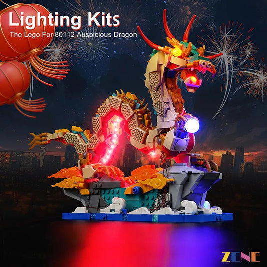 Light Kit for Auspicious Dragon 80112 - DelsBricks Toys & CollectiblesLed Light Kit for LegoDelsBricks Toys & CollectiblesZENE