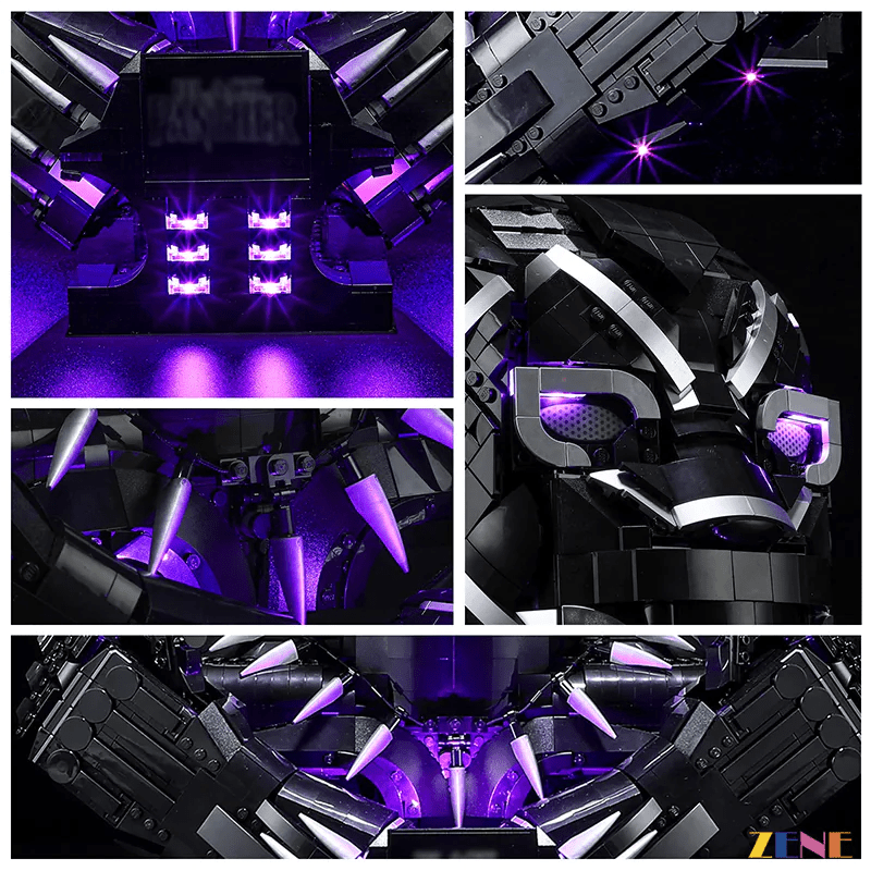 Light Kit for Black Panther Bust 76215 - DelsBricks Toys & CollectiblesLed Light Kit for LegoDelsBricks Toys & CollectiblesZENE