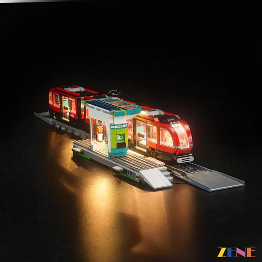 Light Kit for Downtown Streetcar and Station 60423 - DelsBricks Toys & CollectiblesLed Light Kit for LegoDelsBricks Toys & CollectiblesZENE